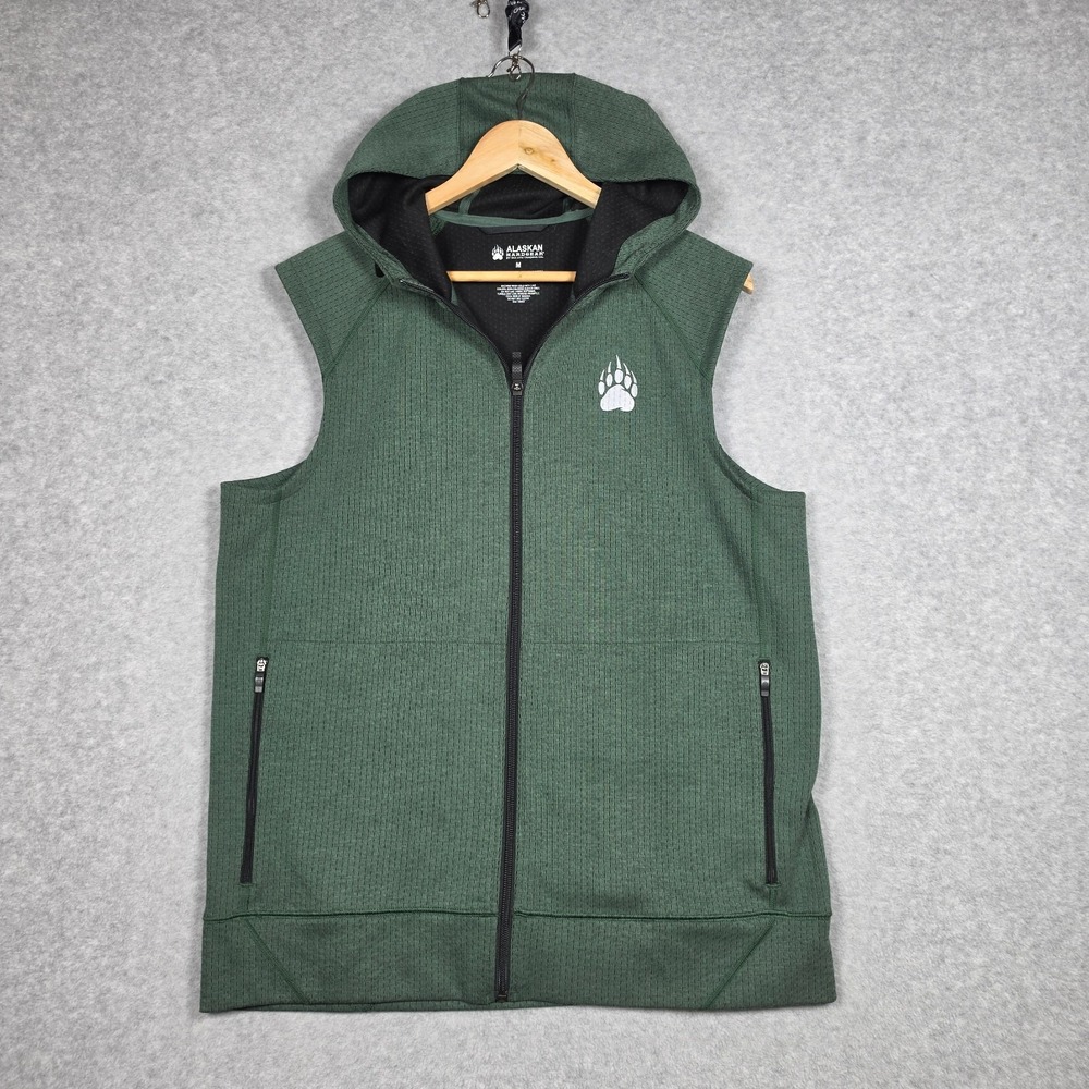 Alaskan Hardgear Duluth Trading Co Sweater Vest Mens Size Medium Full Zip Hoodie